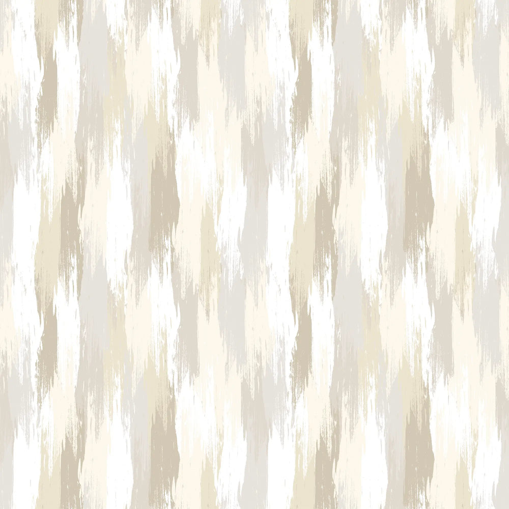 Layered Brushstrokes Wallpaper in Brown and Neutrals