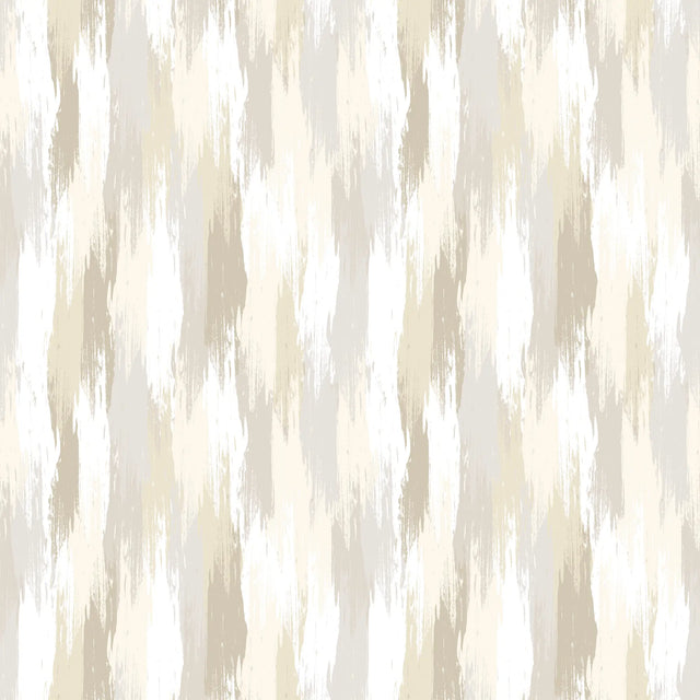 Layered Brushstrokes Wallpaper in Brown and Neutrals
