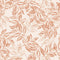 Layered Leaves Wallpaper in Terracotta on Cream