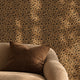 Leopard Spots Wallpaper in Brown and Black