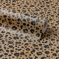 Leopard Spots Wallpaper in Brown and Black