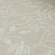 Linen Floral Wallpaper in Beige