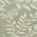 Linen Floral Wallpaper in Sage