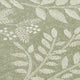 Linen Floral Wallpaper in Sage