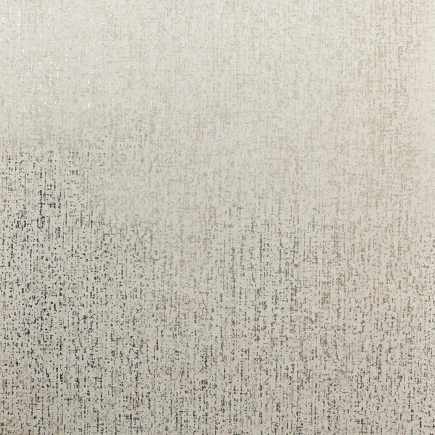 Linen Effect Wallpaper in Cream with Gold Foil
