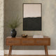 Linen Effect Wallpaper in Grey with Gold Foil