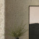 Linen Effect Wallpaper in Grey with Gold Foil