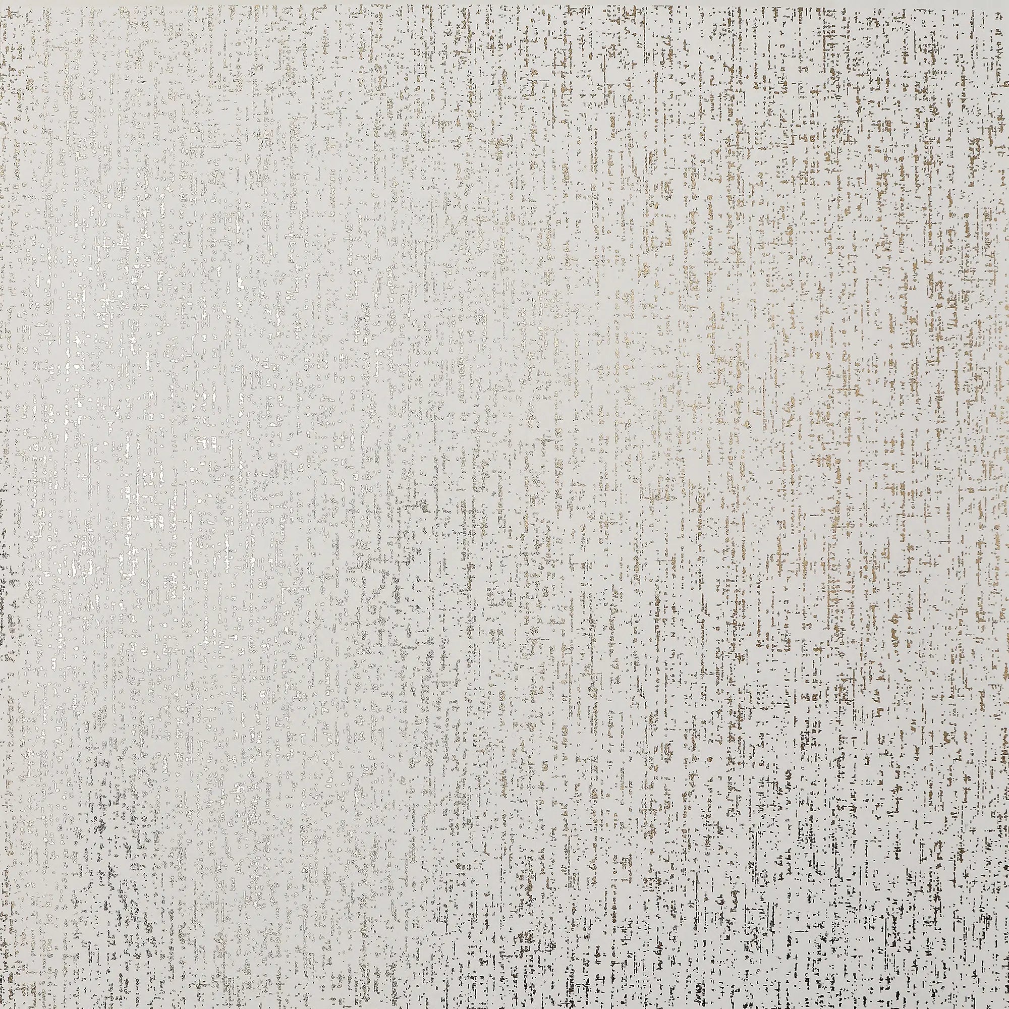 Linen Effect Wallpaper in Ivory with Gold Foil