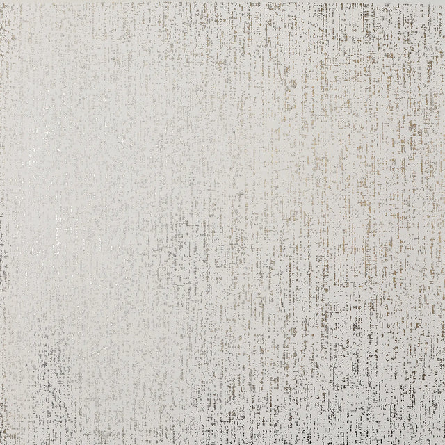 Linen Effect Wallpaper in Ivory with Gold Foil
