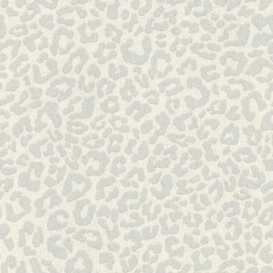 Linen Leopard Wallpaper in Grey