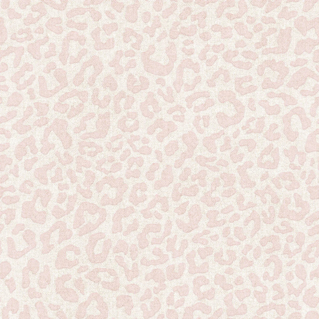 Linen Leopard Wallpaper in Pink