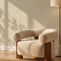 Linen Leopard Wallpaper in Sage