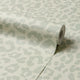 Linen Leopard Wallpaper in Sage