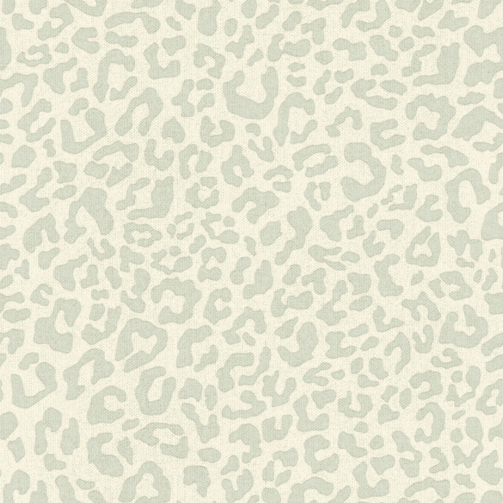 Linen Leopard Wallpaper in Sage