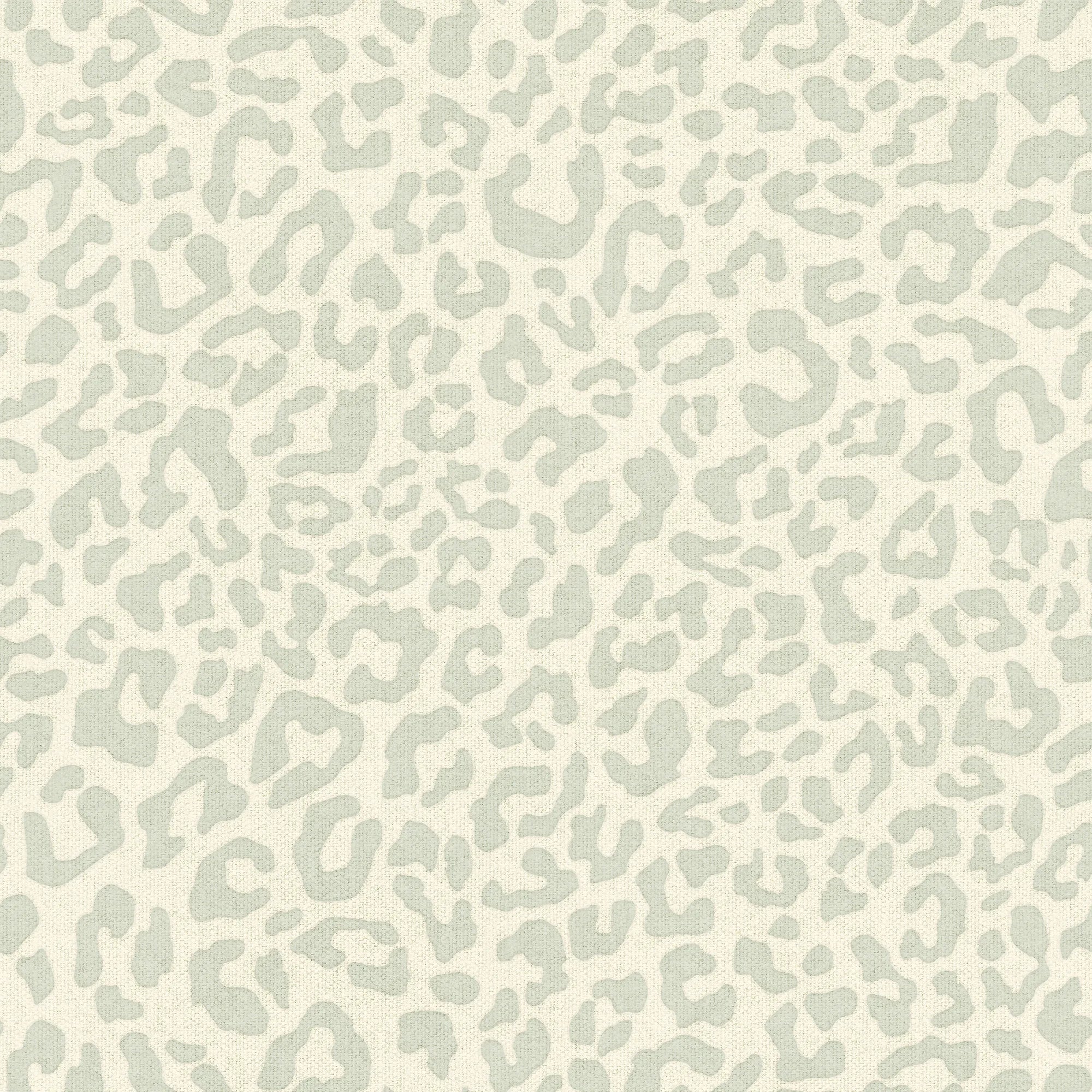 Linen Leopard Wallpaper in Sage