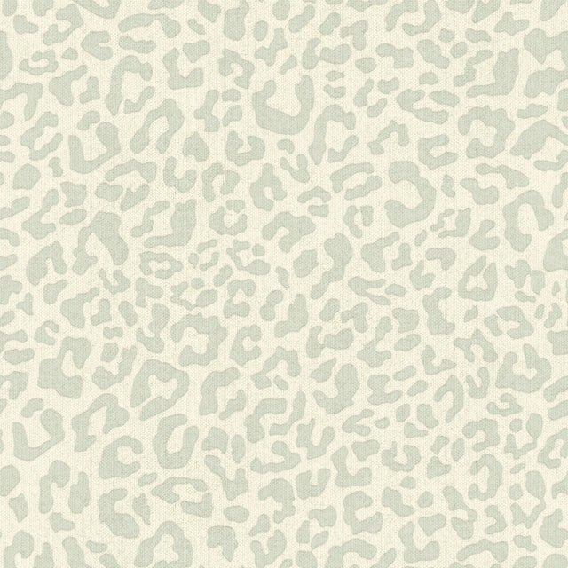 Linen Leopard Wallpaper in Sage