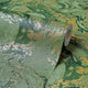 Liquid Marble Wallpaper in Olive and Gold