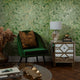 Liquid Marble Wallpaper in Olive and Gold