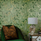 Liquid Marble Wallpaper in Olive and Gold