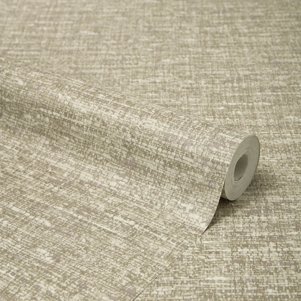 Loom Luxe Wallpaper in Warm Chocolate