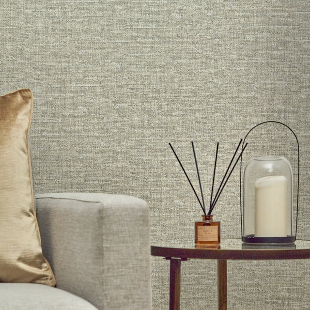 Loom Luxe Wallpaper in Warm Neutral Tones