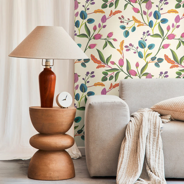 Meadow Muse Wallpaper in Cream