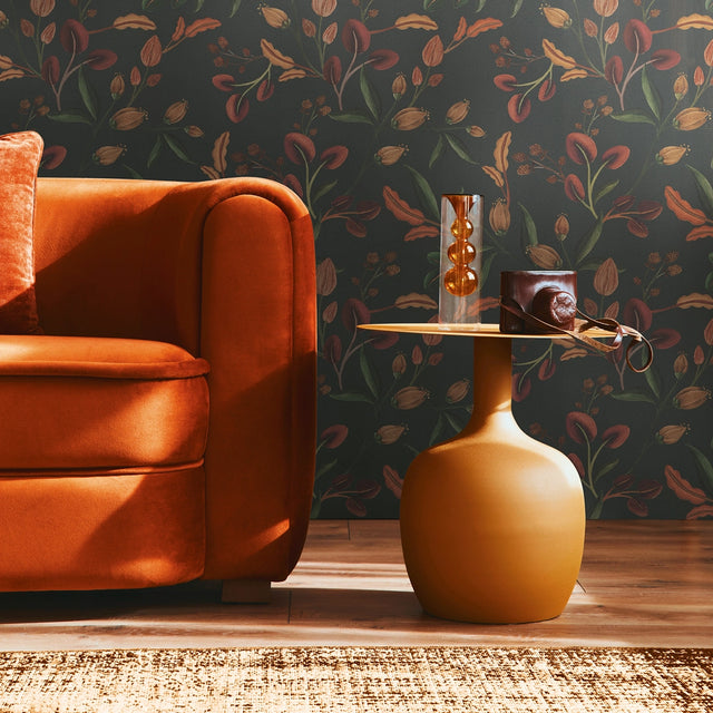 Meadow Muse Wallpaper in Charcoal