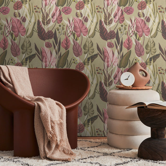 Nature's Embrace Wallpaper in Sand