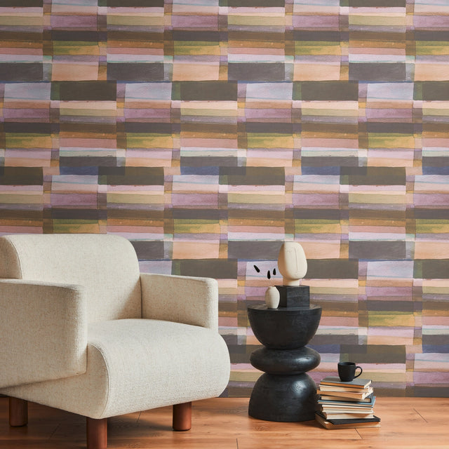 Abstract Visions Wallpaper in Sunset Hues