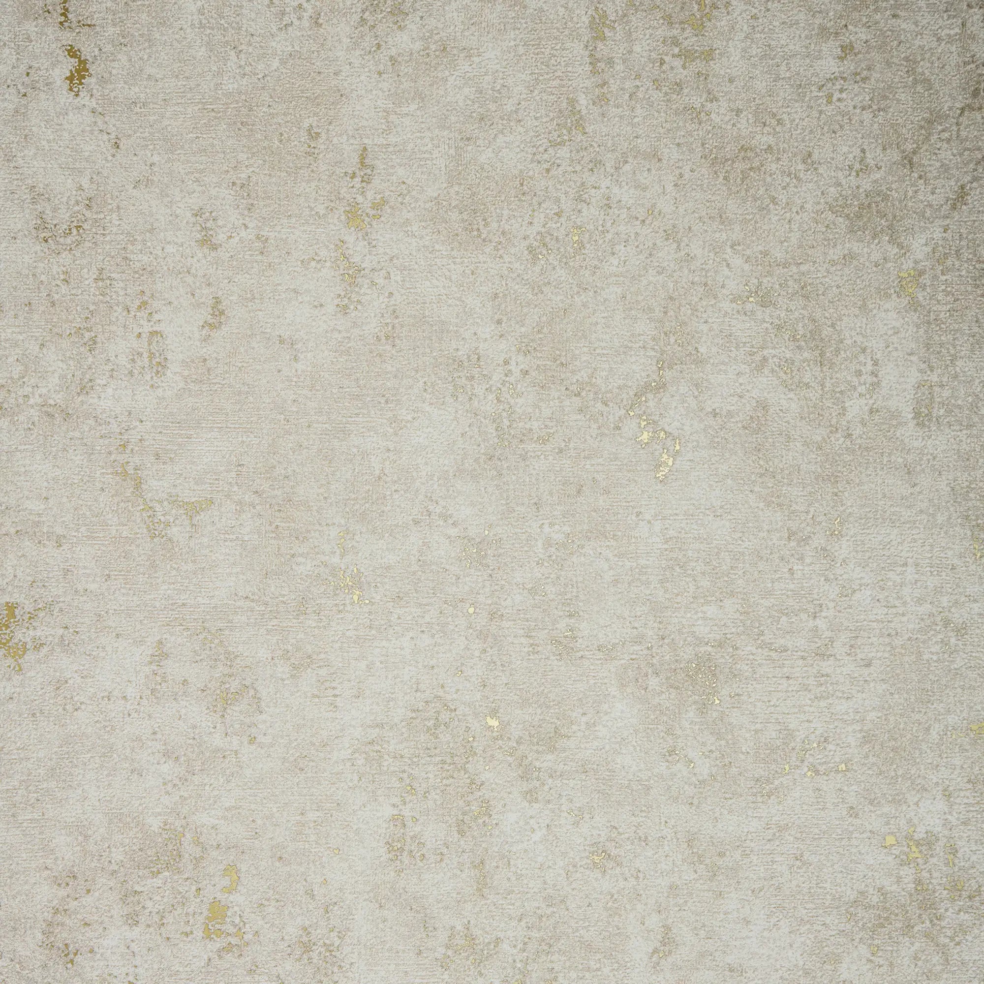 Malmo Wallpaper in Cream with Gold Metallic