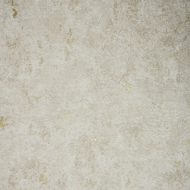 Malmo Wallpaper in Cream with Gold Metallic