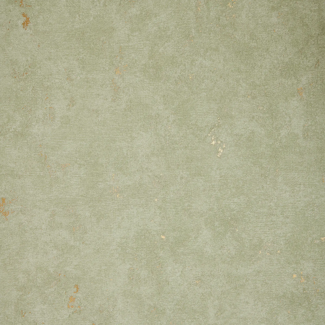 Malmo Wallpaper in Sage with Gold Metallic