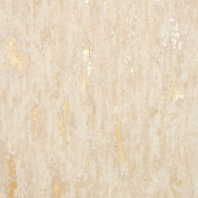 Manhattan Modern Wallpaper in Oatmeal and Gold
