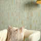 Manhattan Modern Wallpaper in Sage and Gold