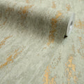 Manhattan Modern Wallpaper in Sage and Gold