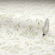 Meadow Flower Dance Wallpaper in Lemon Yellow