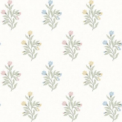 Meadow Flower Wallpaper in Pastels