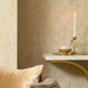 Milan II Wallpaper in Taupe and Gold