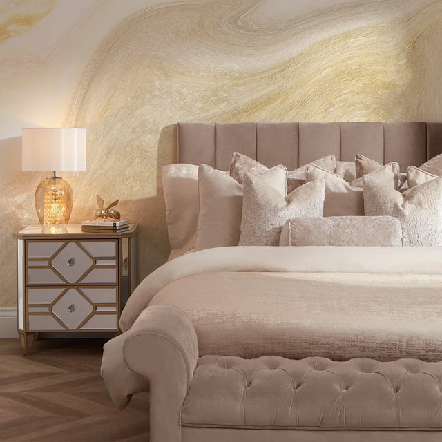Moscato Full Wall Mural in Gold Tones