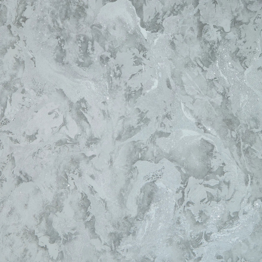 Nabari Wallpaper in Grey, Silver and Silver Glitter