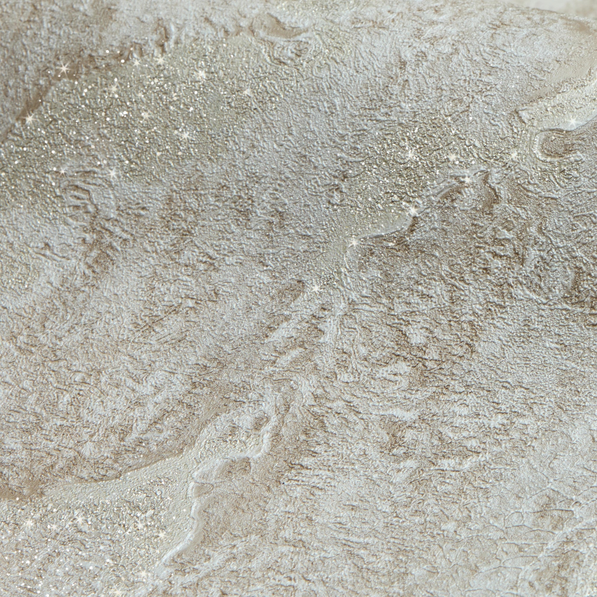 Nador Wallpaper in Beige, Brown and Gold Glitter