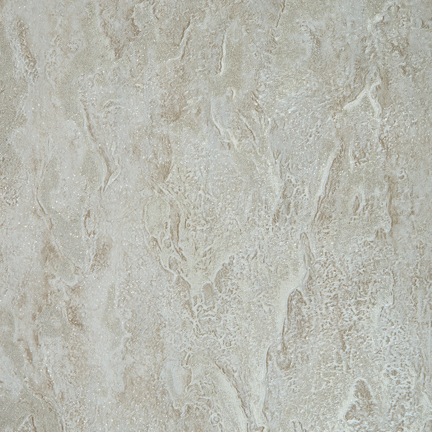 Nador Wallpaper in Beige, Brown and Gold Glitter