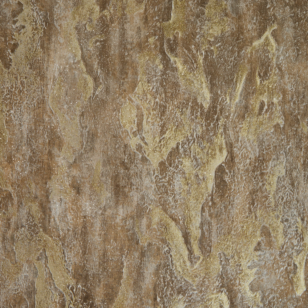 Nador Wallpaper in Brown, Mocha and Gold Glitter