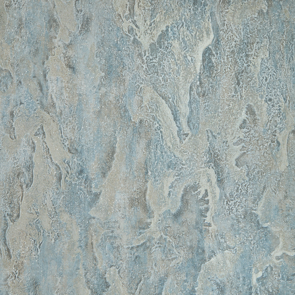 Nador Wallpaper in Duck Egg, Grey and Gold Glitter