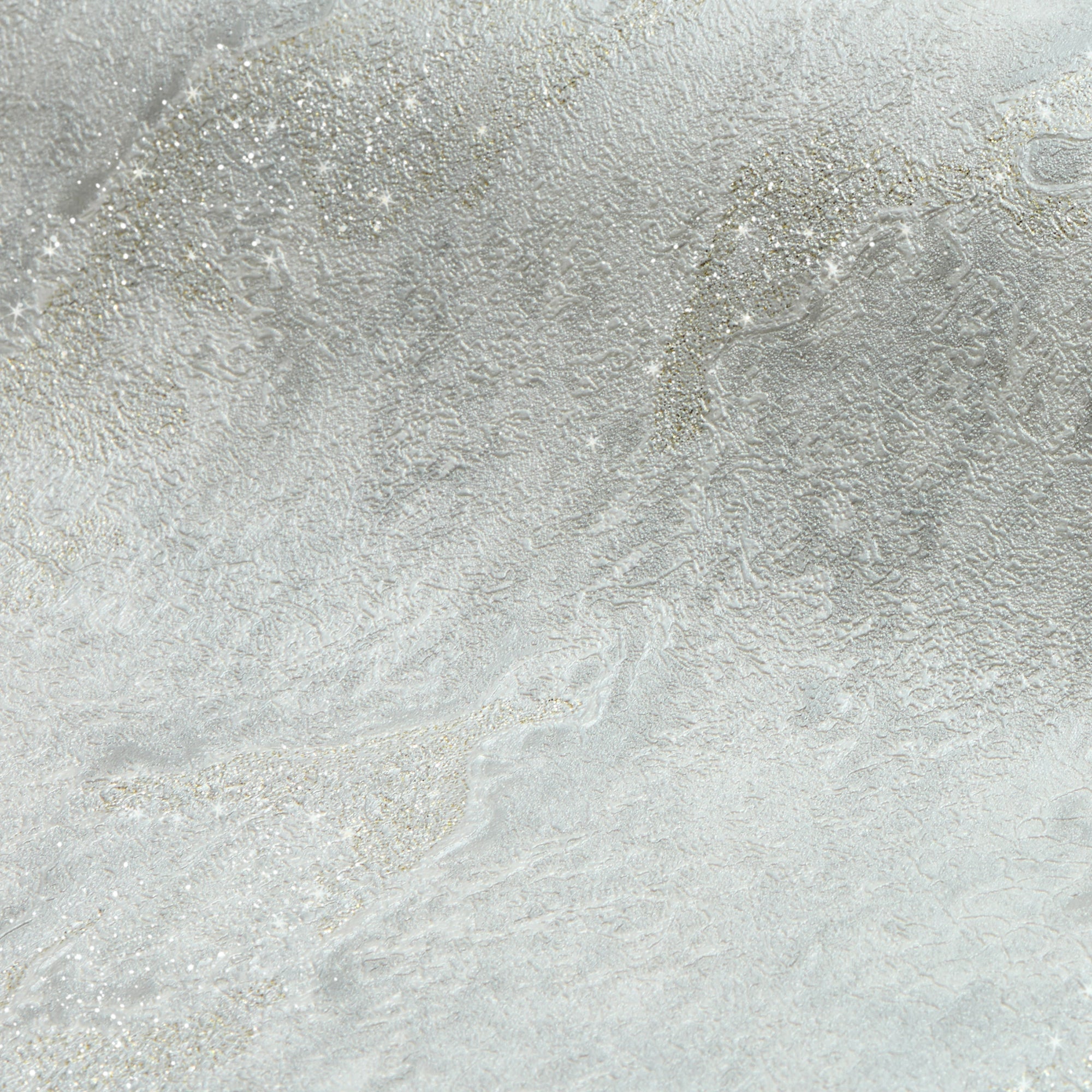 Nador Wallpaper in Light Grey and Gold Glitter