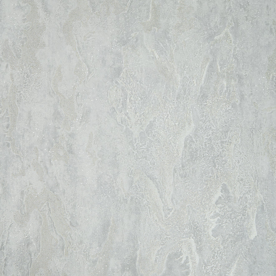 Nador Wallpaper in Light Grey and Gold Glitter