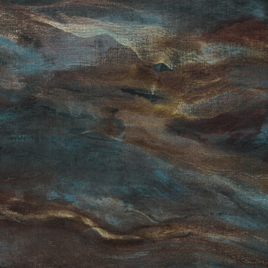 Nirvana Metallic Wallpaper in Midnight Sky