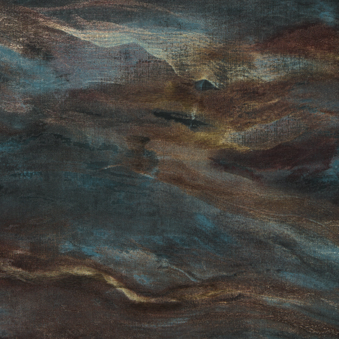 Sample of Nirvana Metallic Wallpaper in Midnight Sky