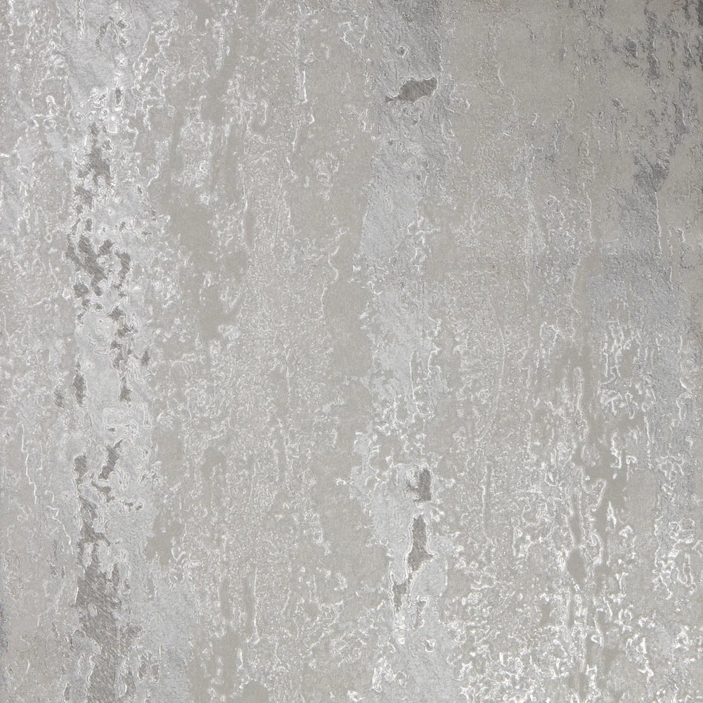 Nova Metallic Wallpaper in Cool Grey and Silver