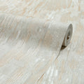 Novara Wallpaper in Cream and Silver Glitter